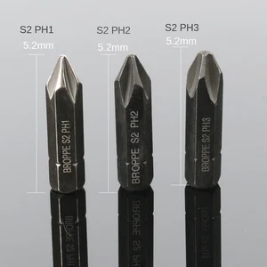 HOEN 3 шт. 8 мм Hex тяжелых воздействия удара Отвертка Крест Phillips Электрический магнитный Набор битов для отверток для ослабить винты