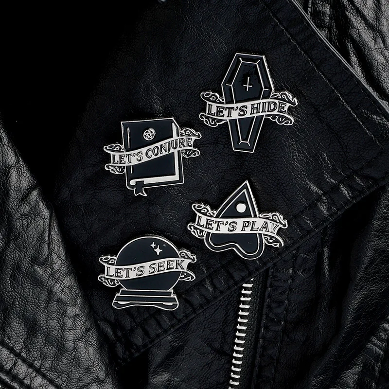 Эмалированные булавки в форме гроба ведьмы значок виде волшебного шара