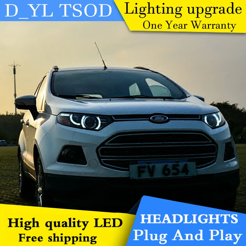 Стайлинга автомобилей головной светильник s для Ford Ecosport 2013 2015 светодиодный