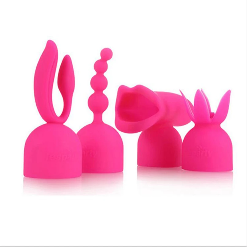 4 шт./лот AV вибратор колпачки массажная палочка стержень аксессуары головные