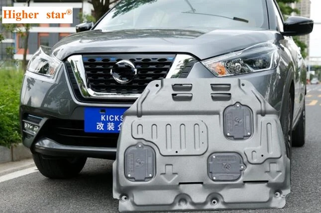 

High quality manganese steel car engine skid plate,guard plate,mudguards,protecting plate with bolts for Nissan Kicks 2017-2021