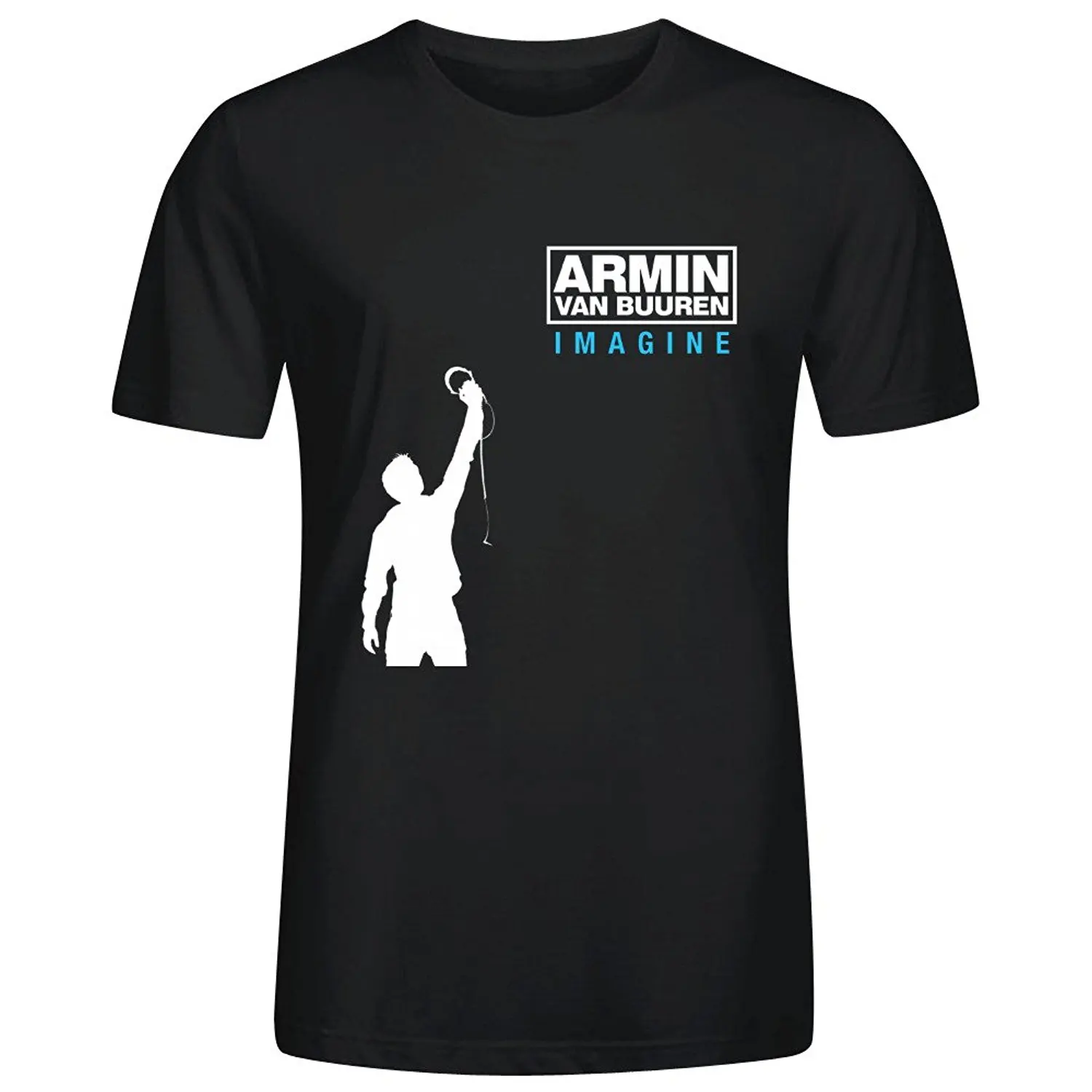 

Armin Van Buuren Imagine Mens T Shirts Design O Neck Black Summer Short Sleeves T-Shirt Fashion New Fashion Men'S T Shirt