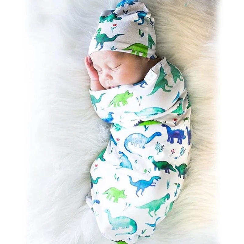 2 шт. милое Пеленальное Одеяло для новорожденных пеленка сна муслиновая накидка +