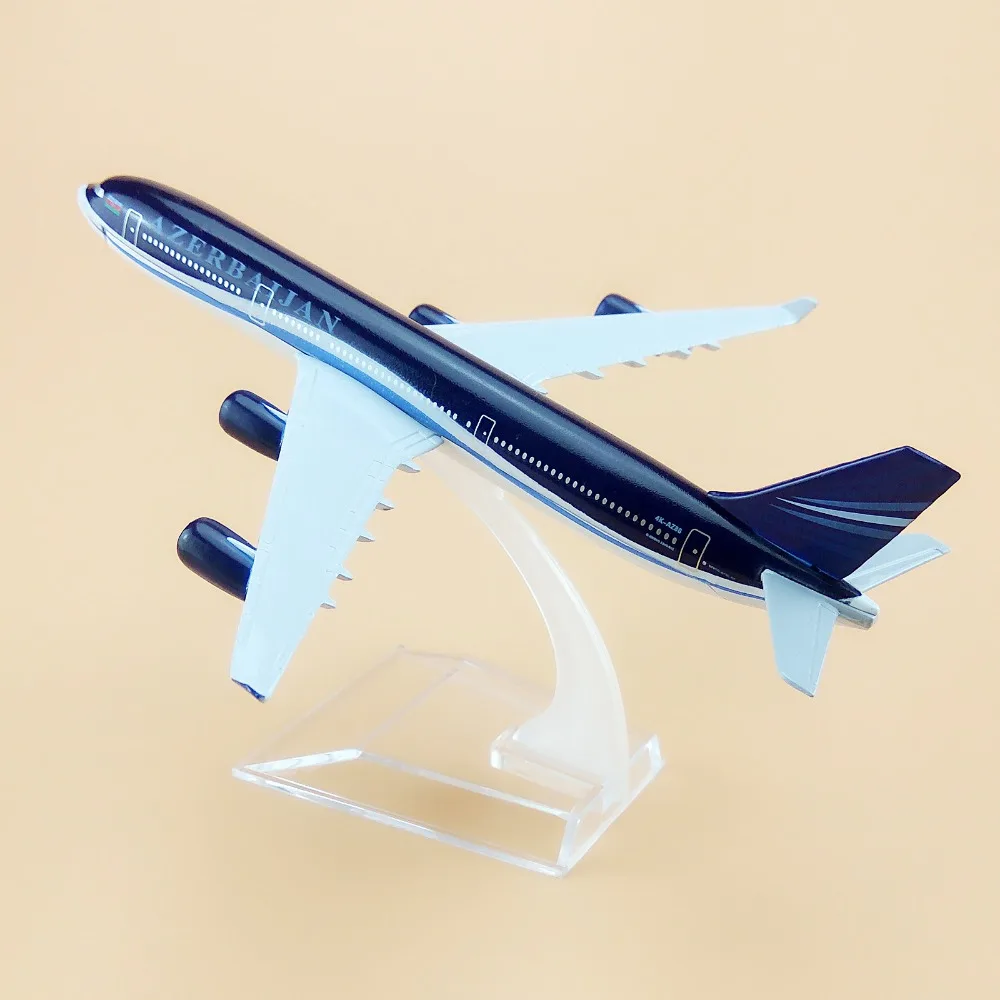 16 см металлическая авиакомпания A340 Airbus 340 4K AZ86 Airways модель самолета Модель w Stand