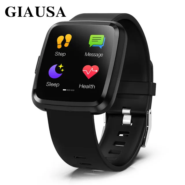 GIAUSA PRO Смарт часы полный экран сенсорный IP67 Водонепроницаемый Bluetooth Спорт фитнес