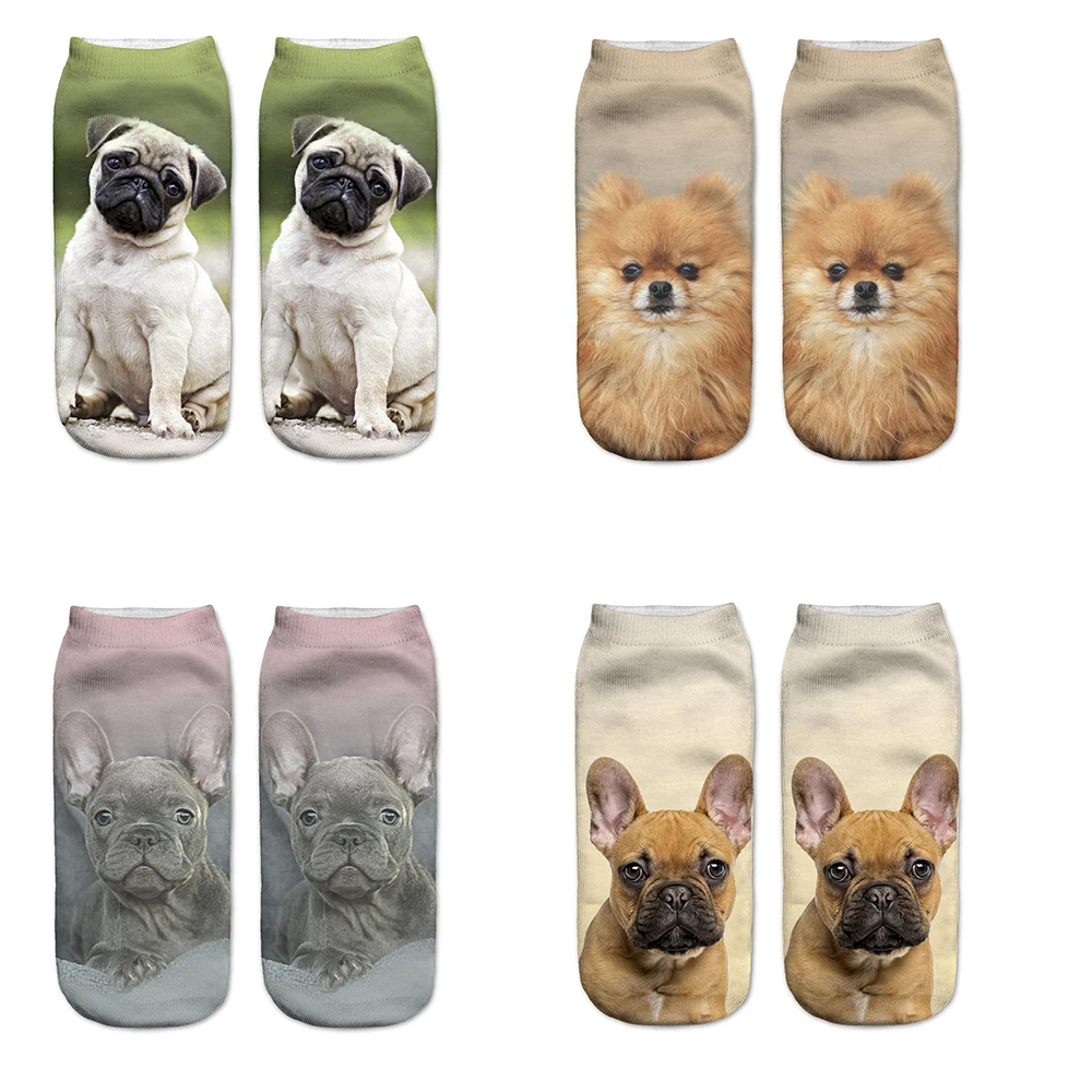 1 пара забавных 3D носков женские носки фэнтезийные из полиэстера милые в стиле