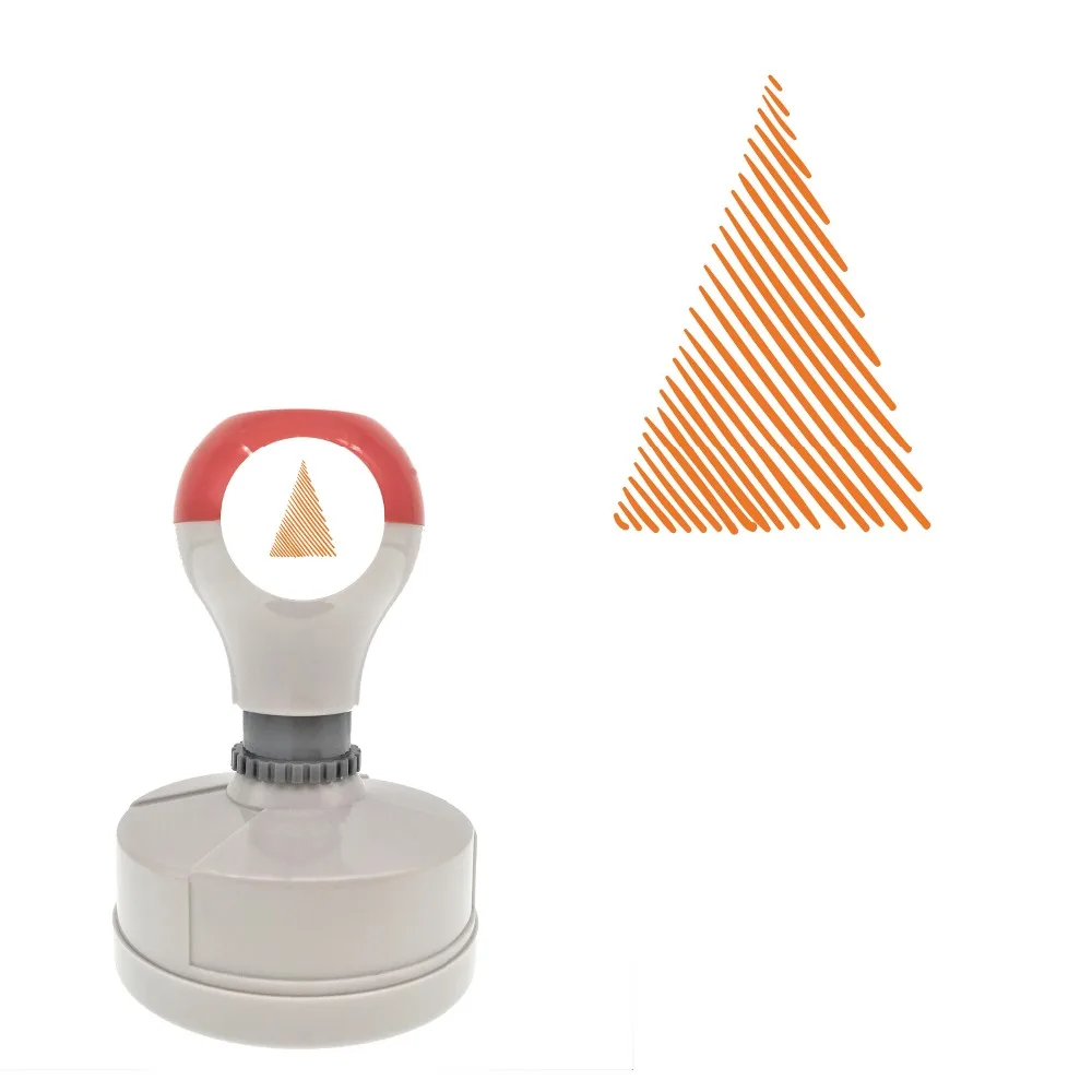 BBloop праздник штампы Рождественская елка Parallel Lines Стандартный круглый Форма