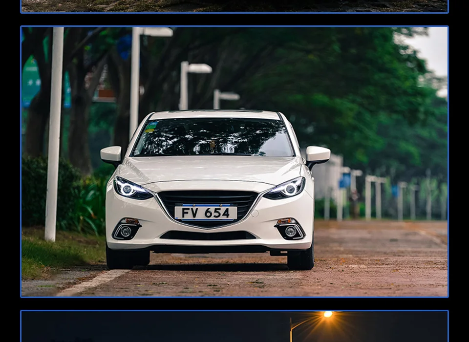 AKD автомобильный Стайлинг для Mazda 3 фары- azda3 Axela светодиодный фонарь светодиодный DRL Hid головной фонарь Ангел глаз Биксеноновые аксессуары