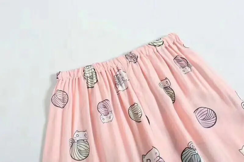 2 шт., женские пижамы, шорты, комплект, Милый принт кролика, вискоза, короткий рукав, Komono Robe& Shorts, Yukata Pijama Set