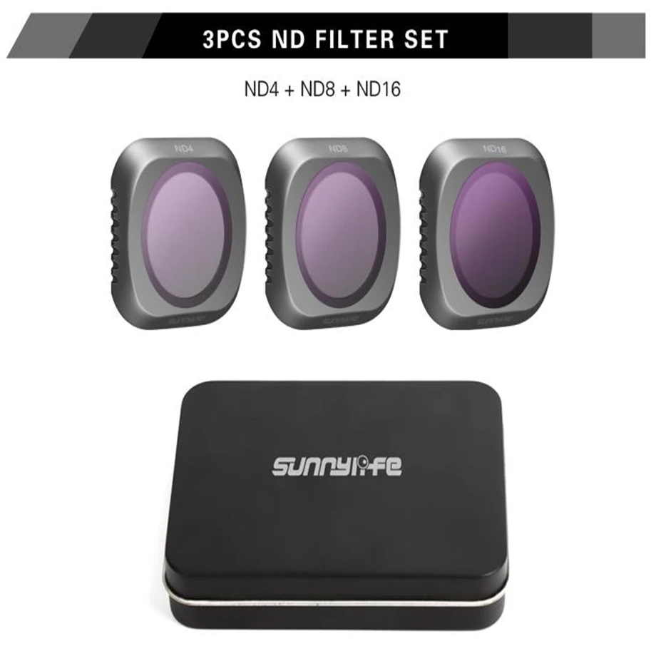 Для DJI Mavic 2 Pro нейтральная плотность ND4 + 8 16 32 UV CPL фильтр для дрона Set стекло Mavic2