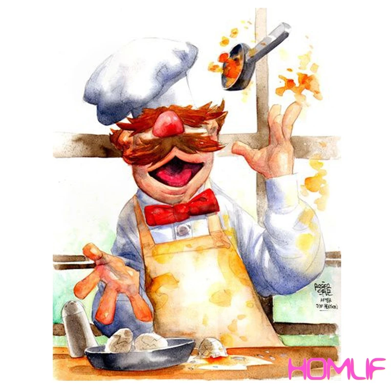 Алмазная картина Crazy Chefs мозаика вышивка стежок стразы|Алмазная и вышивка| |