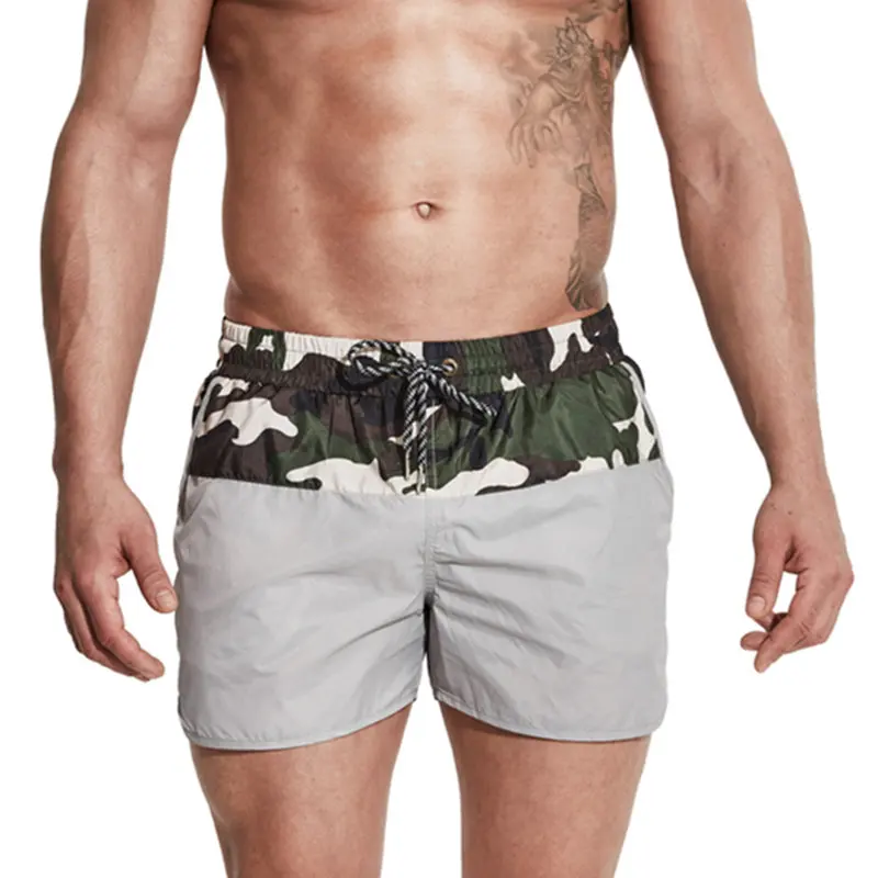 Desmiit Swimwear Men Shorts Nylon Light Thin Patchwork Camouflage Swimming for Trunks Plus Size Swimsuit2017 | Спорт и развлечения