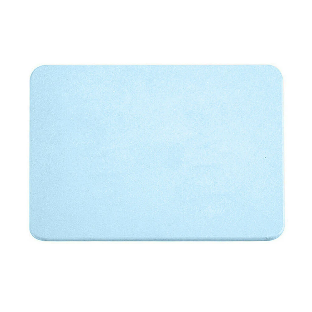 blue L Диатомовый коврик для ванной, коврик для душа, нескользящий коврик, земля, антибактериальный, супер абсорбент, для использования в ванной, коврики для ванной, ковер для туалета - Цвет: blue L