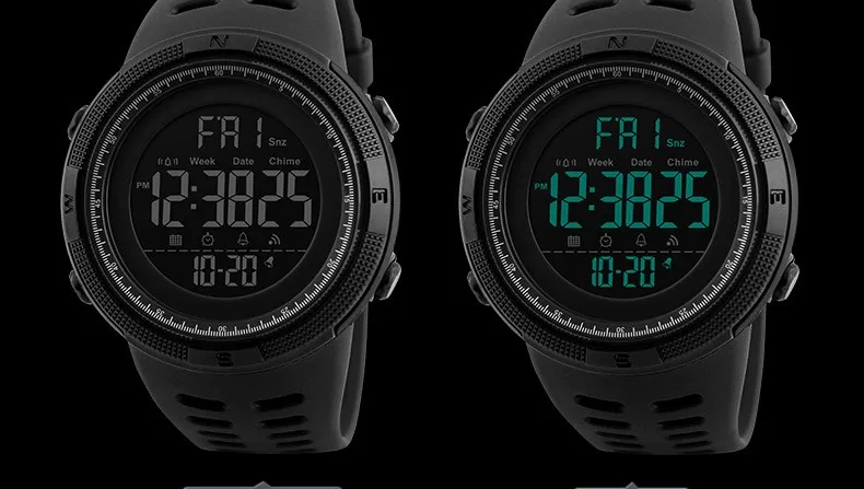 SKMEI часы Reloj Цифровой Hombre часы Для мужчин Спорт Orologi Uomo Led Zegarki Horloges Mannen человек Водонепроницаемый Montre Relogio Militar