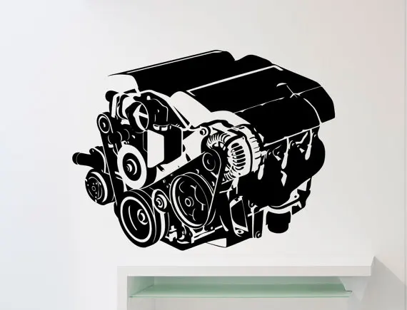 Услуги ремонта Автомобильная мастерская креативная Настенная роспись гараж