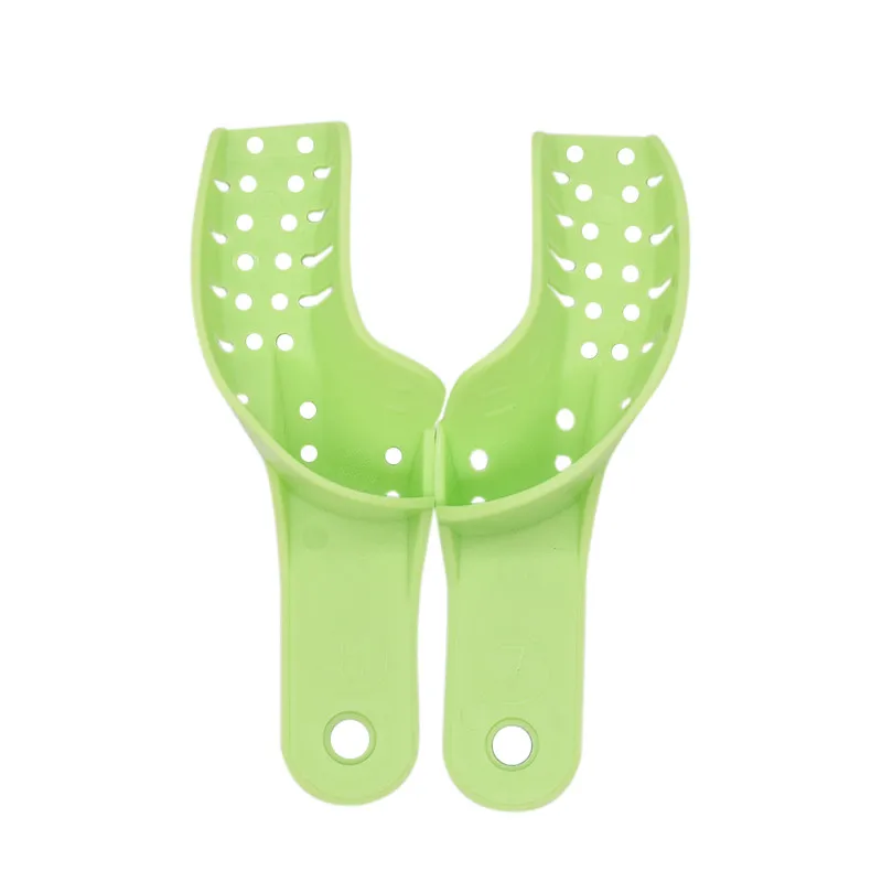 10 шт./кор. зеленые ротовые Автоклавируемые стоматологические оттискные лотки