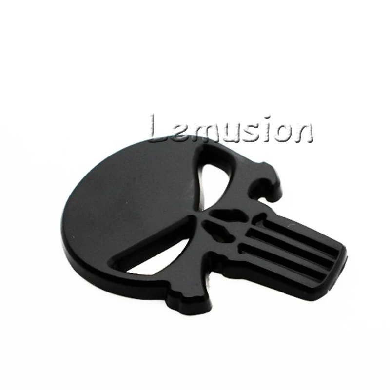 Солнцезащитным козырьком с черной значок 3D Скелет металлические наклейки для BMW