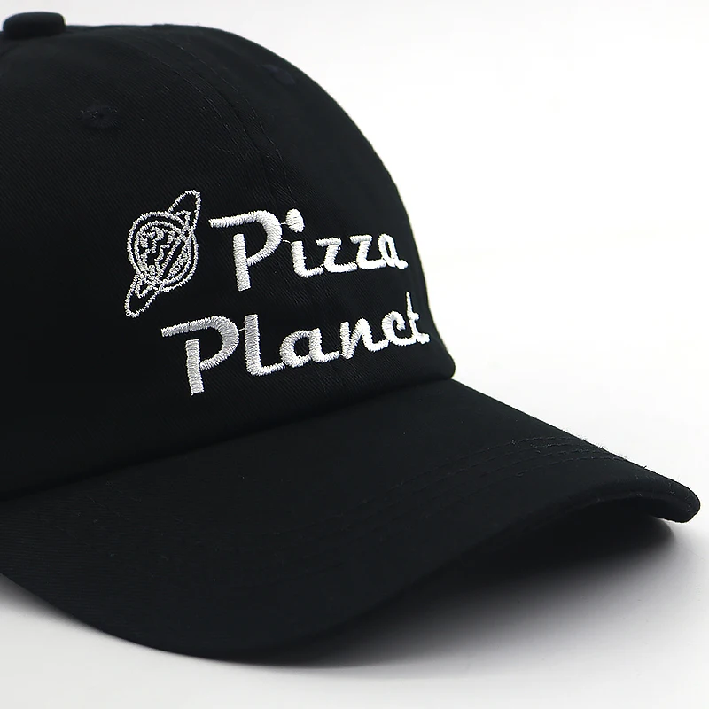 100% хлопок бейсбольная Кепка с вышивкой Pizza Planet для женщин и мужчин Спортивная