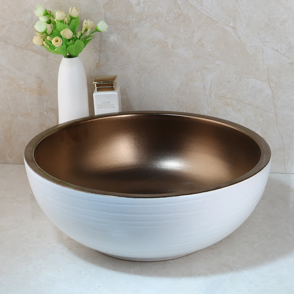 Белая керамическая раковина KEMAIDI для ванной комнаты умывальника только не