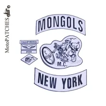 Mongols патчи для куртки Жилет Мотоцикл на заказ Нью Йорк Нижняя Mc