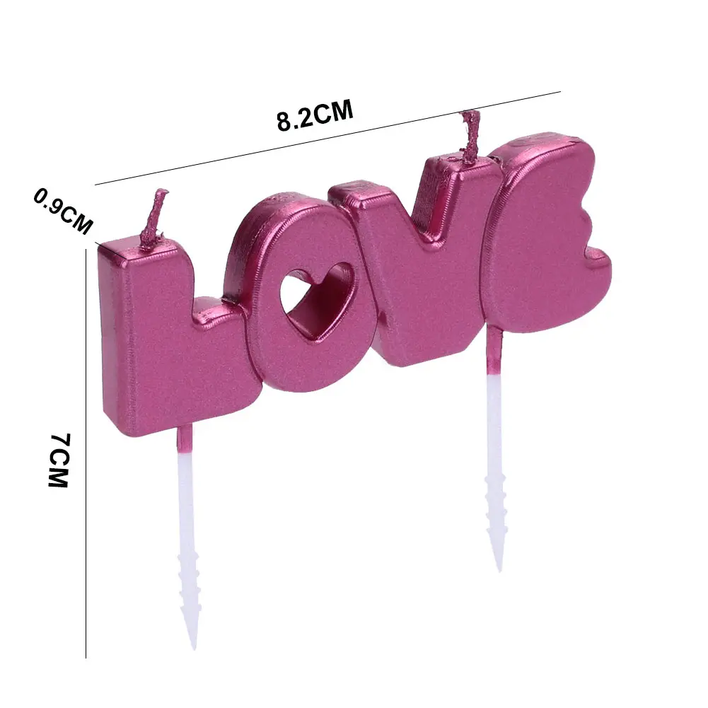 Candles LOVE Home Decoration Beautiful Paraffin Candle Environmental Decor Bougie Gift Party Kitchen Birthday Valentine'S Day | Дом и сад