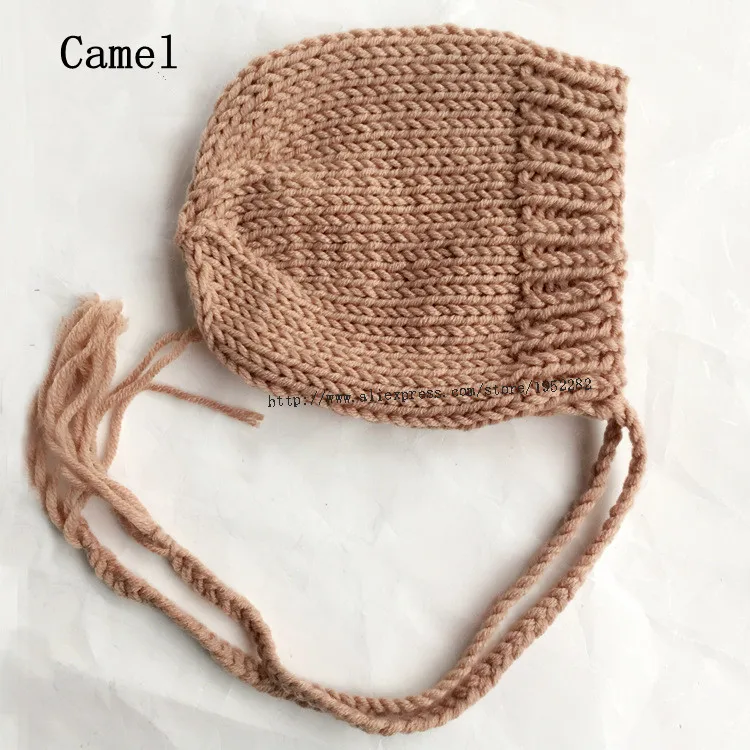 Fashion Hand knitted Baby Cap Photography Props Cute Newborn Hat Bonnet Beanie Fotografia 9 Colors baby shower gift | Детская одежда и