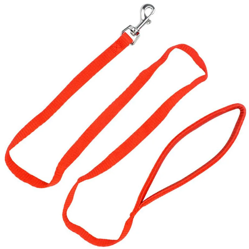 Red Нейлоновый Поводок для собаки поводок для прогулок и дрессировки кошек собаки Пены Мягкий поводок ремень высокого качества - Цвет: Red