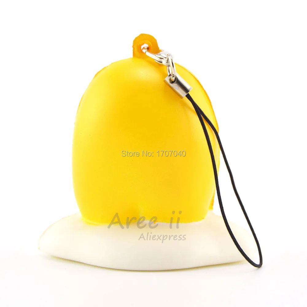 2016 Симпатичные 5 см мини squishy gudetama талисмана шаржа сладкий крем запах