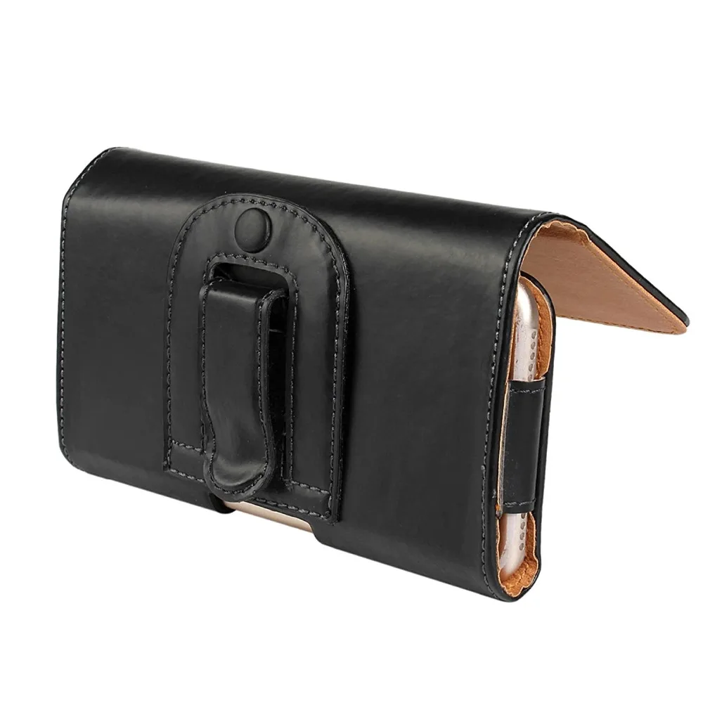 Горизонтальный кожаный чехол кобура с зажимом для ремня Sony Xperia Z5 Dual E6633 E6683 M5 E5603