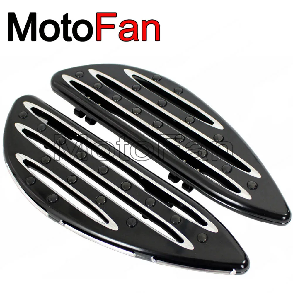 

Напольные педали для мотоциклетного водителя, черные, для Harley Touring Road Glide King Softail Fat Boy Dyna FLD
