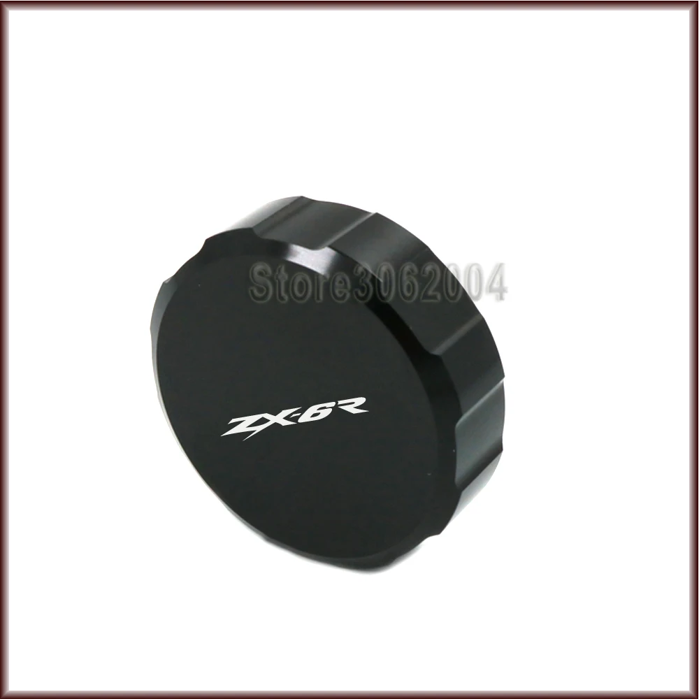

For KAWASAKI ZX6R ZX 6R 1998-2004 ZX-6RR NINJA 2003-2004 Motorcycle Front/Rear Brake Master Cylinder Reservoir Cover Cap CNC