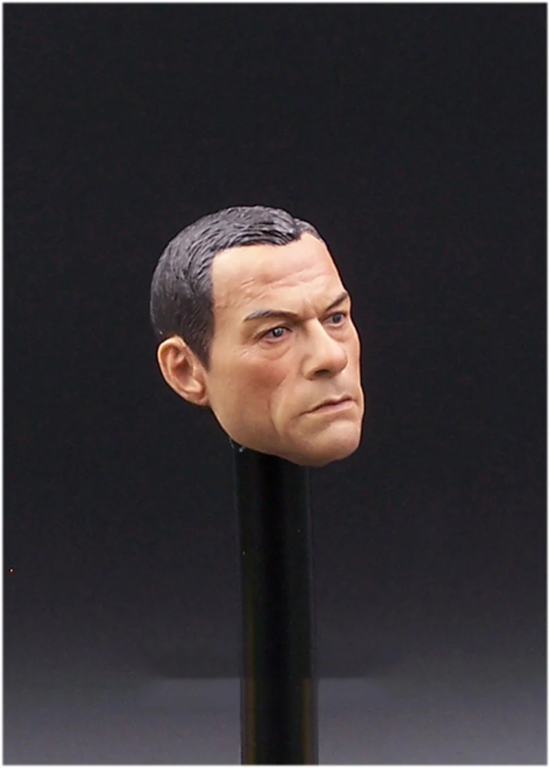 

1/6 Jean-claude Van Damme Head Sculpt PVC for 12'' Male Bodies