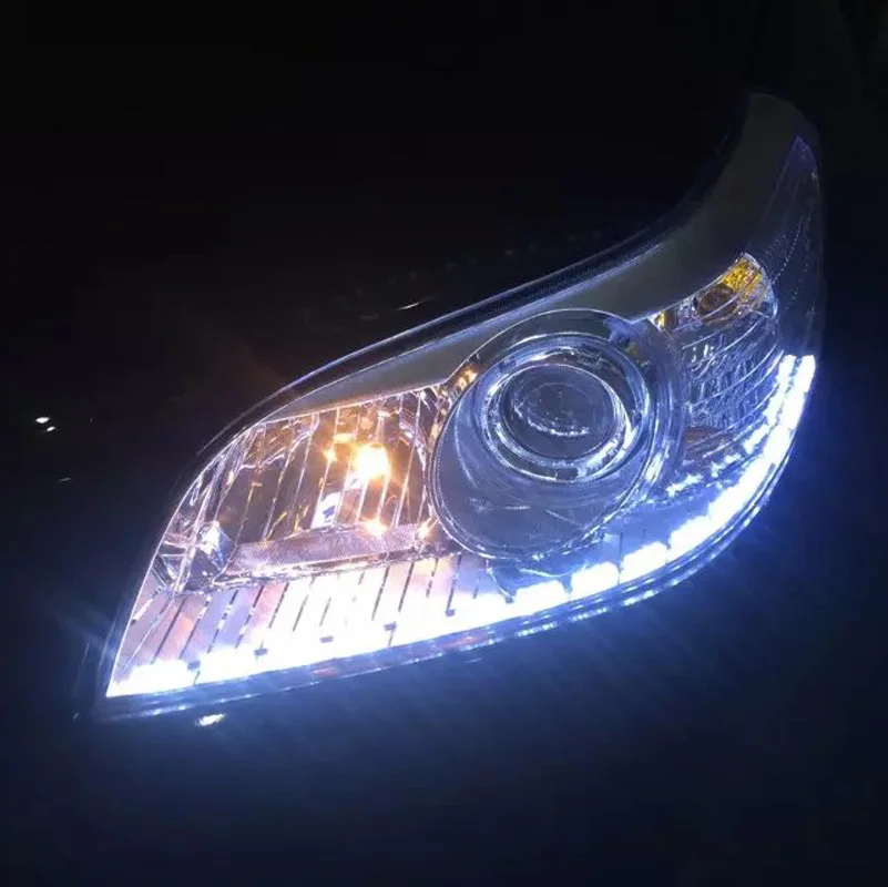 Бесплатная доставка Новый Дизайн белый Цвета для DRL желтый градиент Цвет