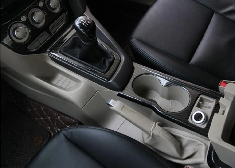 Для Ford Focus 3 2012- полностью внутренняя наклейка из углеродного волокна наклейка крышка ручка вентиляционная консоль панель Корпус чехол Аксессуары
