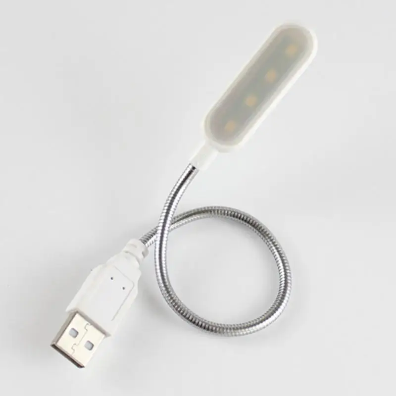 4 Светодиодный светильник для чтения USB светодиодный светильник для книг Портативный Гибкий 4 светодиодный USB светильник для ноутбука ноутбук компьютер аварийный светодиодный s светильник ing