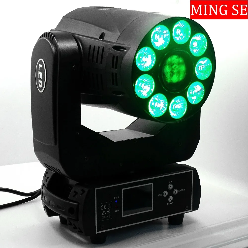 6x8 Вт лампа Gobo стробоскоп диско DJ Освещение 6*8 RGBW 4в1 светодиоды стирка + 30 LED Moving Head