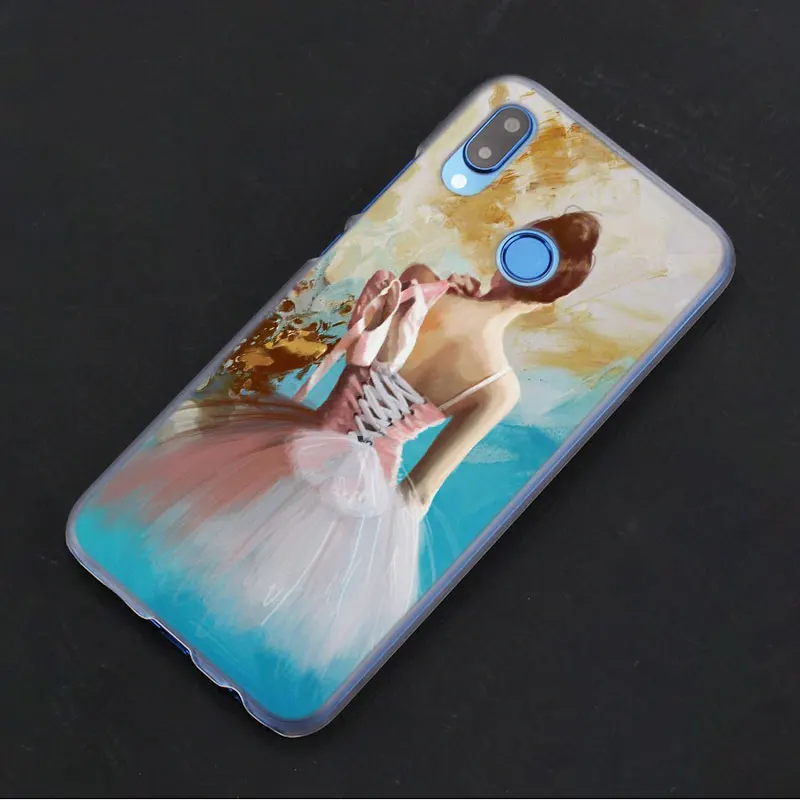 Балерина Танцы Девушка чехол для huawei Nova 3 3i 3e 4 коврики 10 20 Lite P20 Lite Жесткий пластиковый Чехол