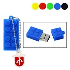 Новое поступление, флэш-накопитель из мультфильмов, Usb 2,0, флэш-накопитель из силиконовых блоков, флэш-накопитель 4 ГБ, 8 ГБ, 16 ГБ, мини-память