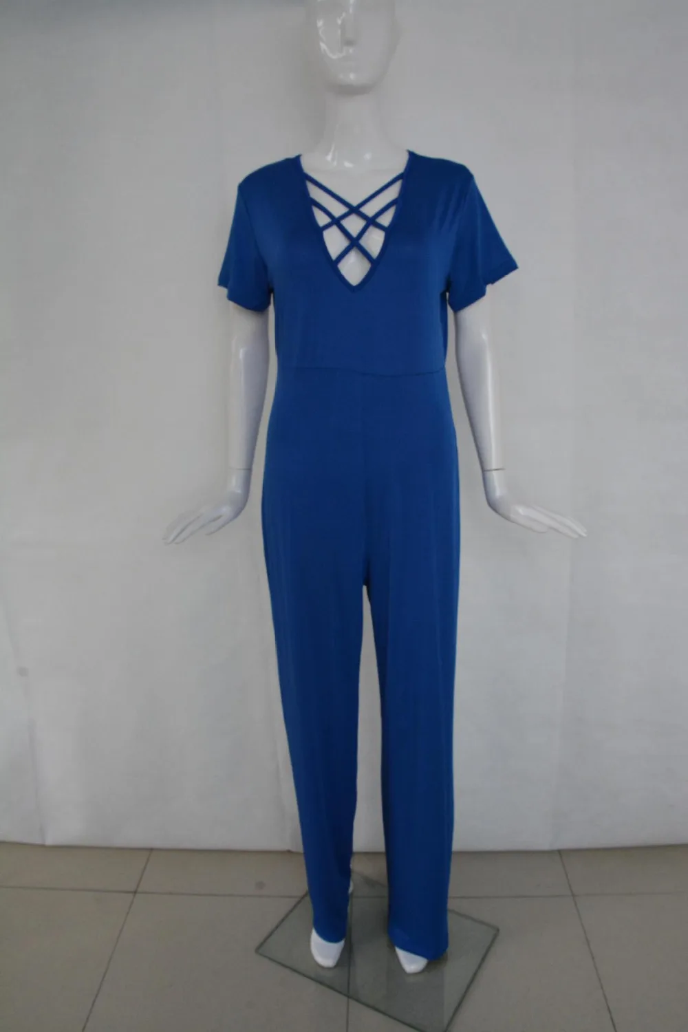 Женские комбинезоны размера плюс L/XL/XXL/XXXL с v-образным вырезом комплекты из двух
