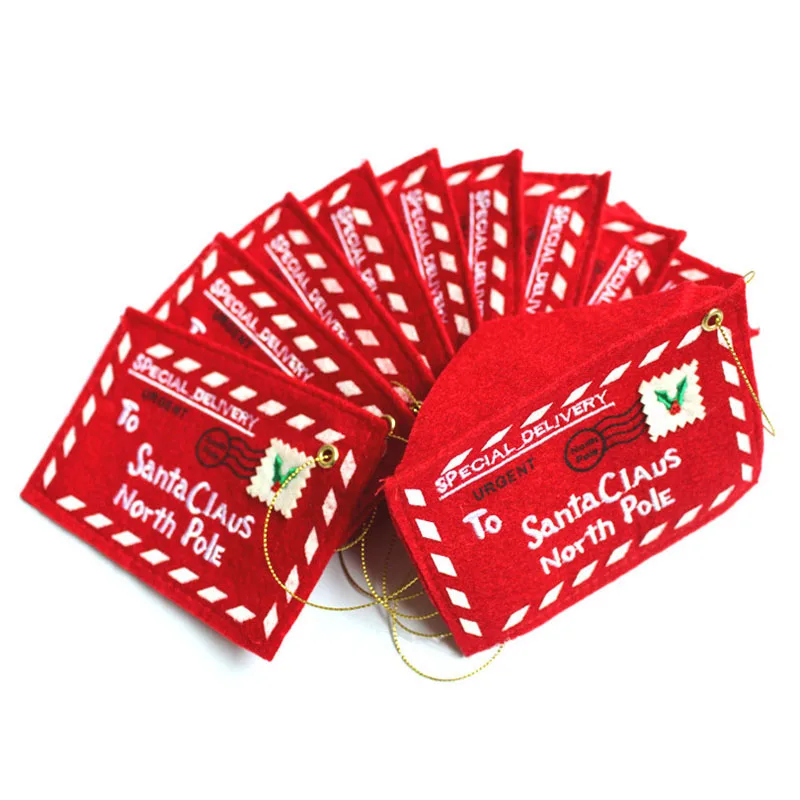 10pcs Christmas decoration For Home Envelope Cards Candy Bag Decorations enfeites de natal | Дом и сад