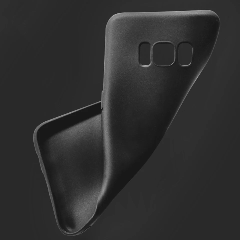 Slim Black Matte Touch Silicone Case For Samsung Galaxy S8 Plus Note 8 S9 S7 Edge Cover Rubber Shell On TPU Phone Cases Fundas |