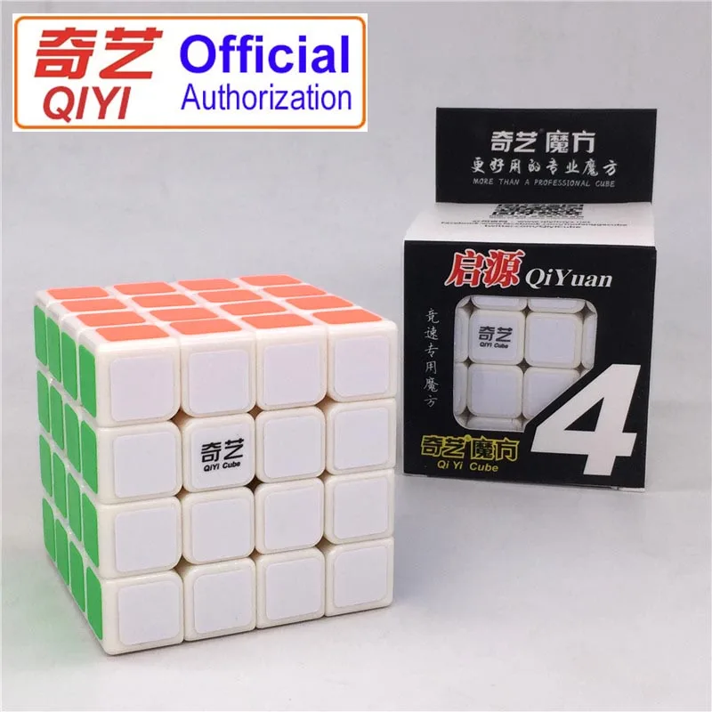 QIYI-4-white QIYI бренд Magic Cube 4x4x4 Скорость куб Пластик Cubo Magico образовательная головоломка, Twist Game Подарочные игрушки для детей QY-4 - Цвет: QIYI-4-white