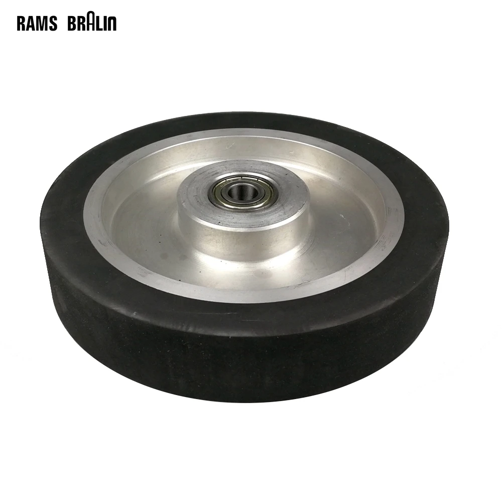 200*38mm Solid Rubber Contact Wheel Belt Grinder Part