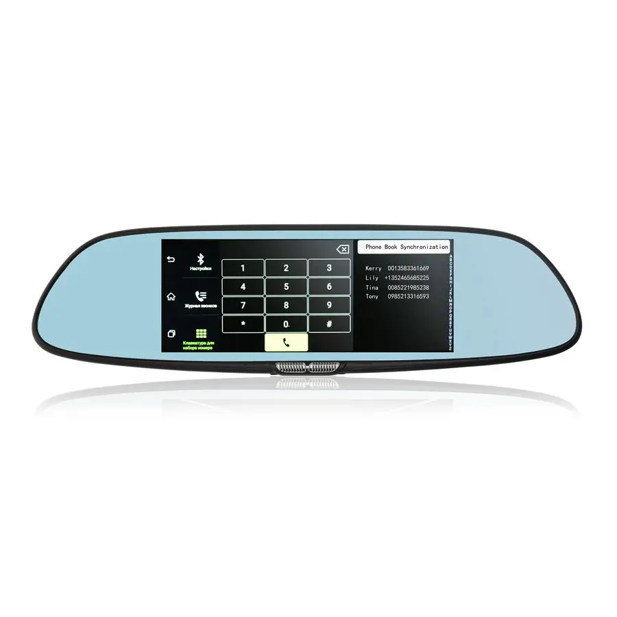 Udricare 7 дюймов 3G WiFi зеркало GPS Android 5 0 DVR FHD 1080P Bluetooth телефон двойной объектив