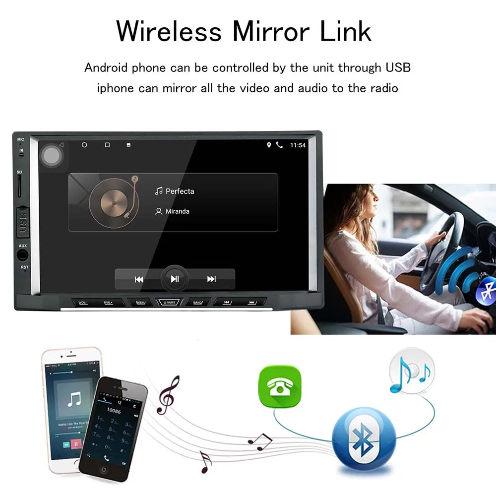 2din android 8 1 автомобильное радио стерео Восьмиядерный 2G + 16G GPS навигация WIFI AM/FM/RDS