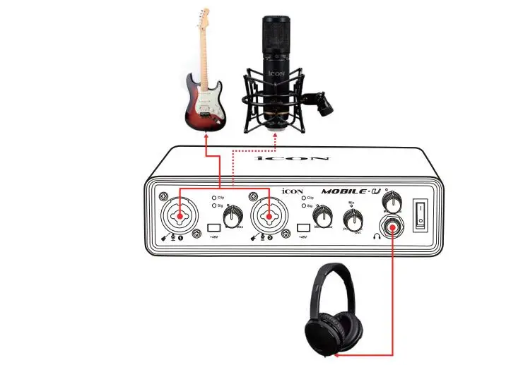 Оригинальная икона мобильный U USB внешняя звуковая карта ASIO сеть live радиовещательная студия запись звука полный дуплексный запись и воспроизведение