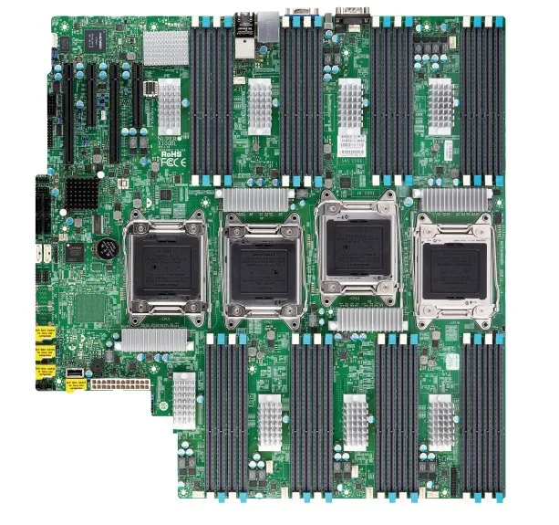 Относится к Четырехсторонней серверной материнской плате Supermicro X10QBL DDR3 поддерживает чип E7 4890 V2 C602J