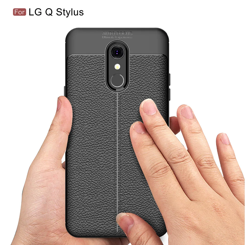 Чехол из углеродного волокна для LG Q Stylus / чехол мягкий Plus телефона 6 2 дюймов чехлы