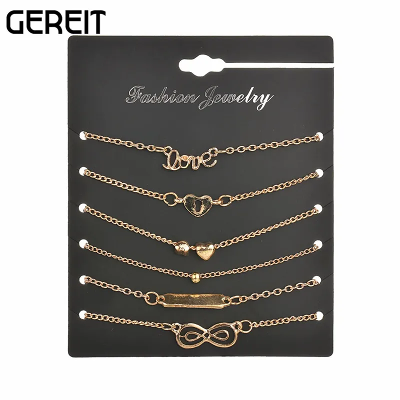 Gereit новый простой прекрасный сладкий ювелирные изделия Сердце Любовь Форма