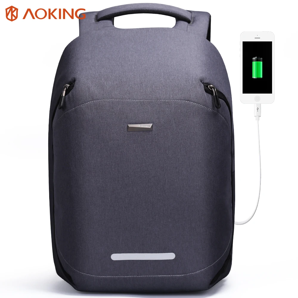 Aoking новый модный рюкзак с защитой от кражи для студентов колледжа повседневный